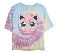 Pokémon Women's Jigglypuff Filled Face T-Shirt, Blue/Pink/Ligth Yellow, XXL