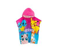 Pokemon Women's Pikachu Hooded Towel Poncho in Pink Pokemon Pink One Size