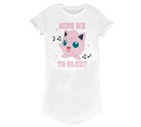 Pokemon Women's Sing Me To Sleep T-Shirt Dress in White | Size: Medium Pokemon White M