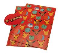 Pokémon Wrapping Paper Set - 2 Sheets & 2 Gift Tags | Official Style Pokémon Gift Wrap | Pikachu, Charmander, Bulbasaur Design | Kids Birthday Wrapping Paper