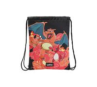 Pokémon Youth Bag Backpack Charmander Design with Adjustable Handles, Orange (CyP Brands), orange, único, Backpack Saco 34x44 Pokémon - Charmander