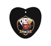 Poker And Winner Car Aromatherapy Tablets Air Freshener Hanging Scented Cards for Rooms Bathrooms Wardrobe Love form