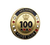 Poker Card Guard Coin Collectibles Table Games Poker - Good Luck, Las Vegas, Poker Accessories, Pot Committed, Shark, Donkeys, Quees, Ace King Lucky Coin