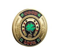 Poker Card Guard Coin Collectibles Table Games Poker - Good Luck, Las Vegas, Poker Accessories, Pot Committed, Shark, Donkeys, Quees, Ace King Lucky Coin