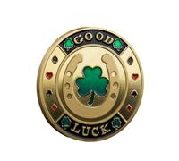 Poker Card Guard Coin Collectibles Table Games Poker - Good Luck, Las Vegas, Poker Accessories, Pot Committed, Shark, Donkeys, Quees, Ace King Lucky Coin