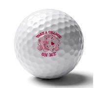 Poker Card Take A Chance on Me Golf Balls Rubber Practice for Training for Backyard Beginner
