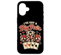 Poker Cards Aces Spade Vintage I've Got A Big Pair Case for iPhone 16