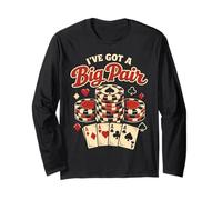 Poker Cards Aces Spade Vintage I've Got A Big Pair Long Sleeve T-Shirt