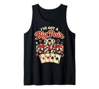 Poker Cards Aces Spade Vintage I've Got A Big Pair Tank Top