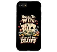 Poker Cards Bluffing Vintage Born To Win Forced To Bluff Case for iPhone SE (2020) / 7/8