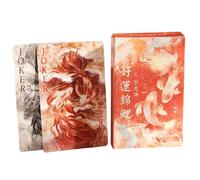 Poker Cards - Board Game with Fish Pattern of Good, Playing Cards for Adults with Chinese Mythology, for Parties Holidays Family Meetings Travel Home Women Men Giov