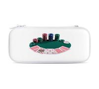 Poker Cards Chips on Table Printed Slim Carrying Case for Switch Hard Portable Protective Cover for Game Card