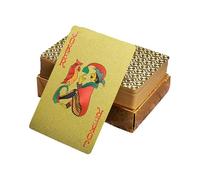 Poker Cards For Teens - Gold Foil Luxury Playing Card Set, Board Game | Compact Portable Design Detail, Entertainment Advantage, Corporate Game Night Application, Home Party Daily Fun,