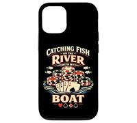 Poker Cards Full House Vintage Catching Fish On The River Case for iPhone 12/12 Pro