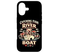 Poker Cards Full House Vintage Catching Fish On The River Case for iPhone 17