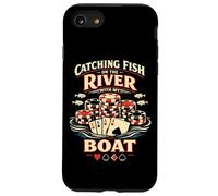 Poker Cards Full House Vintage Catching Fish On The River Case for iPhone SE (2020) / 7/8