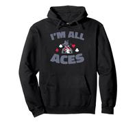 Poker Cards Texas Holdem Gambling - Gambler Im All Aces Pullover Hoodie