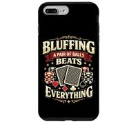 Poker Cards Vintage Bluffing A Pair Of Balls Beats Case for iPhone 7 Plus/8 Plus