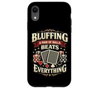Poker Cards Vintage Bluffing A Pair Of Balls Beats Case for iPhone XR