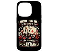 Poker Cards Vintage I'd Rather Be Playing Poker Case for iPhone 14 Pro