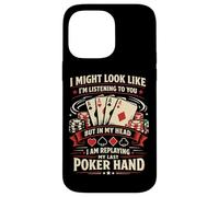 Poker Cards Vintage I'd Rather Be Playing Poker Case for iPhone 14 Pro Max
