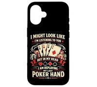 Poker Cards Vintage I'd Rather Be Playing Poker Case for iPhone 16