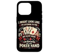 Poker Cards Vintage I'd Rather Be Playing Poker Case for iPhone 16 Pro