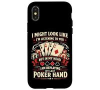 Poker Cards Vintage I'd Rather Be Playing Poker Case for iPhone X/XS