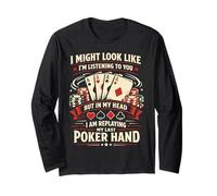 Poker Cards Vintage I'd Rather Be Playing Poker Long Sleeve T-Shirt