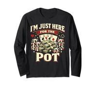 Poker Cards Vintage Maybe I'm Just Bluffing But You Probably Long Sleeve T-Shirt