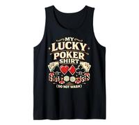 Poker Cards Vintage Never Underestimate an Old Man Who Plays Tank Top