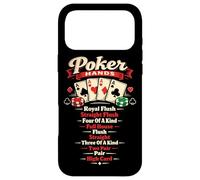 Poker Cards Vintage Poker Hands Royal Flush Straight Flush Case for iPhone 17 Pro Max