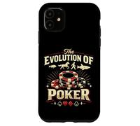 Poker Cards Vintage The Evolution Of Poker Case for iPhone 11