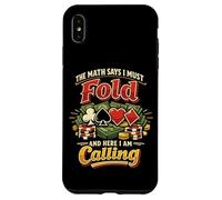 Poker Cards Vintage The Math Says I Must Fold And Here I Am Case for iPhone XS Max