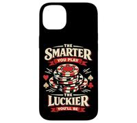Poker Cards Vintage The Smarter You Play The Luckier You'll Case for iPhone 14 Plus