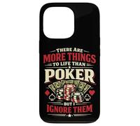 Poker Cards Vintage There Are More Things To Life Than Poker Case for iPhone 13 Pro