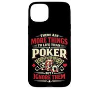 Poker Cards Vintage There Are More Things To Life Than Poker Case for iPhone 15 Plus