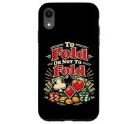 Poker Cards Vintage To Fold Or Not To Fold Case for iPhone XR