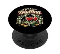 Poker Cards Vintage Totally Bluffing PopSockets Adhesive PopGrip