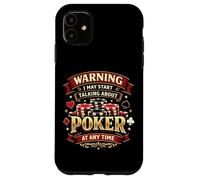 Poker Cards Vintage Warning I May Start Talking About Poker Case for iPhone 11