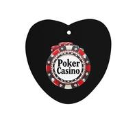 Poker Casino Car Air Freshener Aromatherapy Tablets Hanging Scented Cards for Rooms Bathrooms Wardrobe Love form