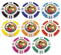Poker Chip Golf Ball Marker - El Bandito (Green)