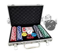 Poker Chip Set - No Nominal Chips | Party Props for Home Game Nights, Travel Table Game Set | for Adults, Women, Men, Players, Game Enthusiasts, Family Entertainment, Collectors, Ver