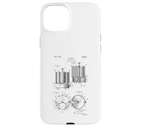 Poker Chip Set Patent Blueprint Retro Poker Player Drawing Case for iPhone 15 Plus