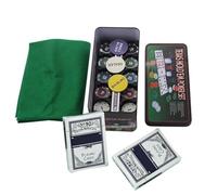 Poker Chips Set - Poker Chip Game Set for Texas Holdem | Anti-Slip Professional Accessories Multi-Functional Game for Night Adults Craps Camping Travel Home Men