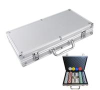 Poker Chips with Numbers, 200-Piece Poker Game Set with Carrying Case, Interactive Table Board Game for Home Travel Party Outdoor Adult Family Night Gathering