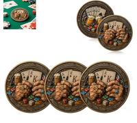 Poker Club Challenge Coin,Funny Club Poker Coin,Novelty Coins Collection Gift for Dad,Husband Or Friends (3 Pcs)