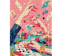 Poker Cup Jigsaw Puzzle 2000 Piece, Puzzles for Adults 2000, The Impossible Challenge, Jigsaw Puzzle Games Classic Educational, Wooden Puzzles, for Home Wall Decoration Gift FNKL1-819