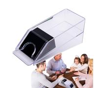 Poker Dealer - 6-Deck Card Dispenser, Reusable Blackjack Accessory, Table Equipment | Home Club Party Game Night Supplies Family Entertainment Card Games Poker Blackjack Games Resources