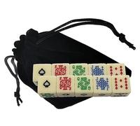 Poker Dice Set Ace K Q J 10 9 - 16mm High-Contrast Multi-Color Card Symbols - 2026 Series - Sunlit Ivory Squared Corners Spades Ace (2 Sets - Game Night Pack)
